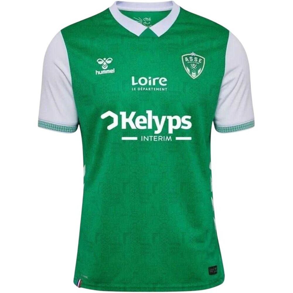 Hummel Mens 2025/2026 AS Saint-Étienne Home Shirt / Green